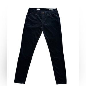 GAP 1969 Legging Jean Black Corduroy Women’s Pants Size 29 Regular Soft Stretch